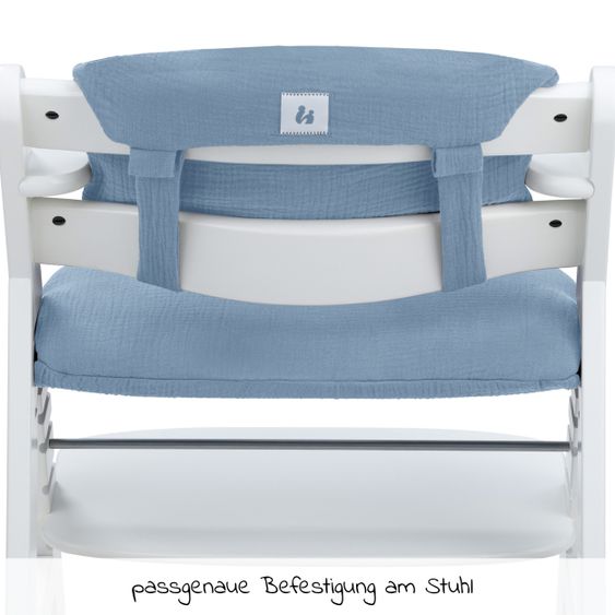 Hauck Sitzkissen / Hochstuhlauflage Highchair Pad für Alpha Plus Hochstuhl - Dusty Blue