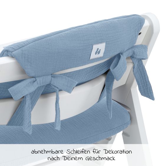 Hauck Sitzkissen / Hochstuhlauflage Highchair Pad für Alpha Plus Hochstuhl - Dusty Blue