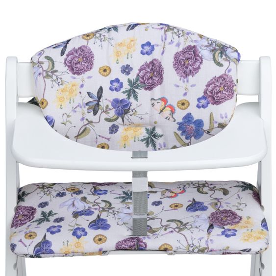 Hauck Seat Cushion / Highchair Pad for Alpha Plus Highchair - Floral Beige