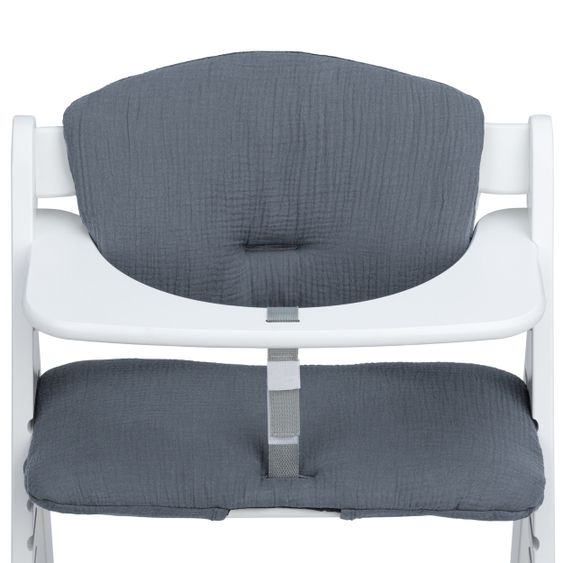 Hauck Sitzkissen / Hochstuhlauflage Highchair Pad für Alpha Plus Hochstuhl - Stone