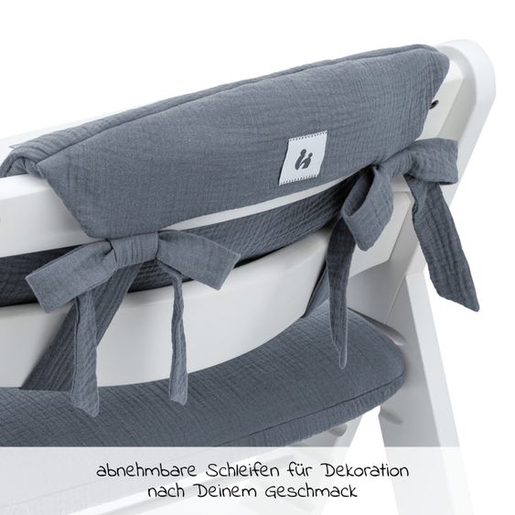 Hauck Sitzkissen / Hochstuhlauflage Highchair Pad für Alpha Plus Hochstuhl - Stone