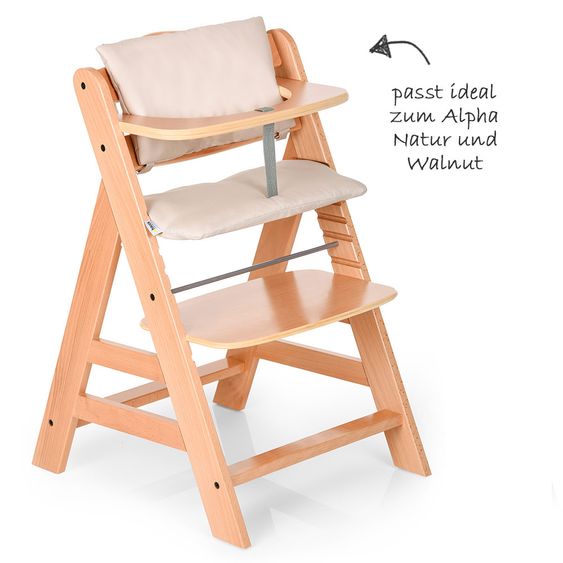 Hauck Sitzpolster / Sitzverkleinerer - Deluxe für Alpha Hochstuhl - Beige