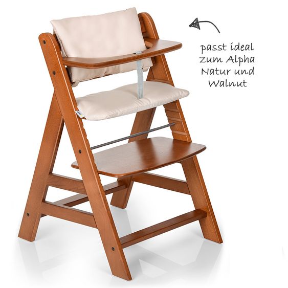 Hauck Sitzpolster / Sitzverkleinerer - Deluxe für Alpha Hochstuhl - Beige