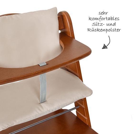 Hauck Sitzpolster / Sitzverkleinerer - Deluxe für Alpha Hochstuhl - Beige