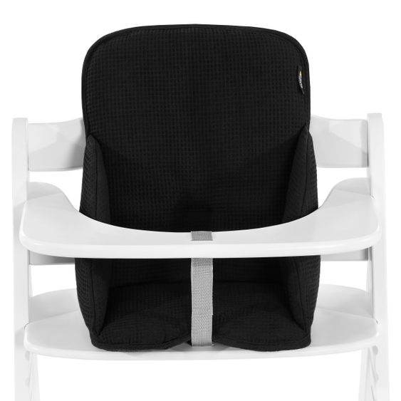 Hauck Seat reducer / seat cushion for Alpha high chair - Cosy Select - Waffle Pique Black