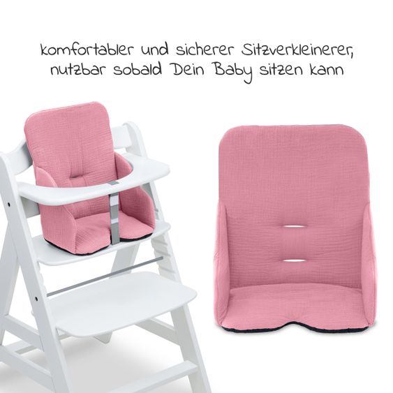 Hauck Sitzverkleinerer / Sitzkissen Highchair Baby Pad für Alpha Plus Hochstuhl - Berry