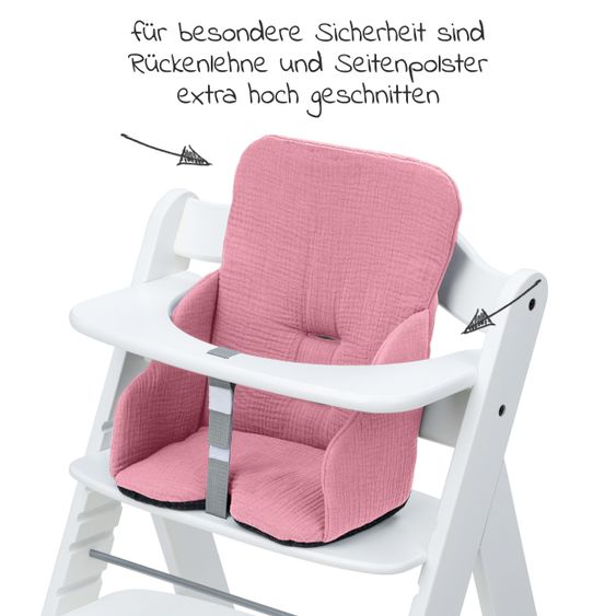 Hauck Sitzverkleinerer / Sitzkissen Highchair Baby Pad für Alpha Plus Hochstuhl - Berry