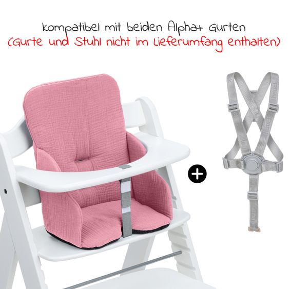 Hauck Sitzverkleinerer / Sitzkissen Highchair Baby Pad für Alpha Plus Hochstuhl - Berry