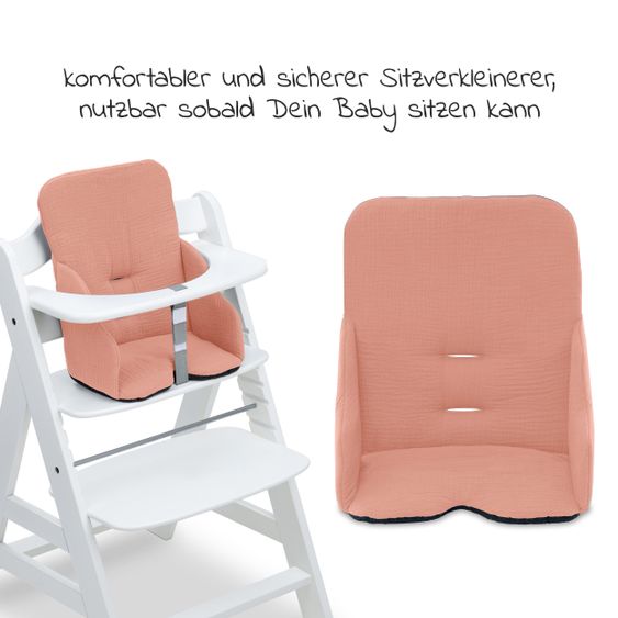 Hauck Sitzverkleinerer / Sitzkissen Highchair Baby Pad für Alpha Plus Hochstuhl - Cork