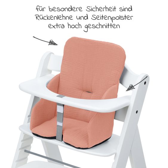 Hauck Sitzverkleinerer / Sitzkissen Highchair Baby Pad für Alpha Plus Hochstuhl - Cork