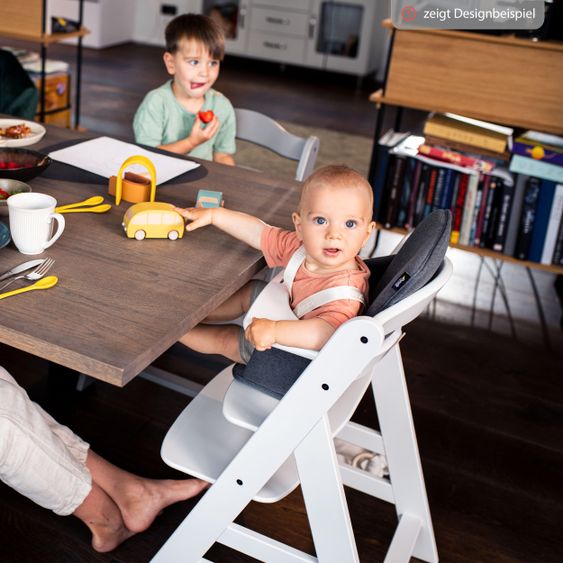 Hauck Sitzverkleinerer / Sitzkissen Highchair Baby Pad für Alpha Plus Hochstuhl - Floral Beige