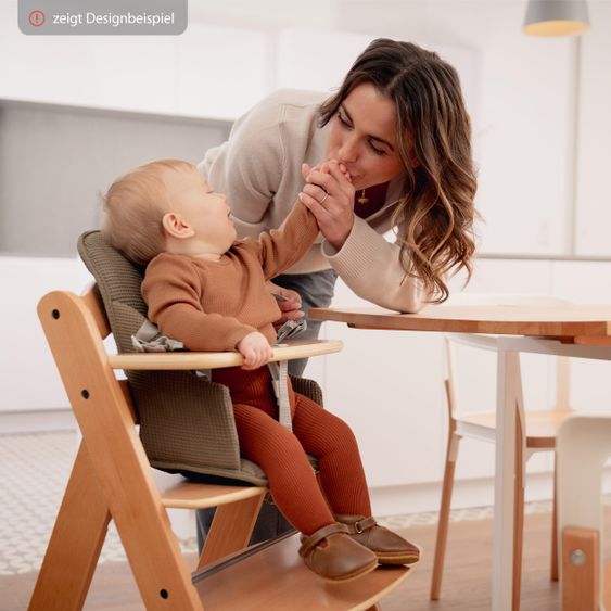 Hauck Sitzverkleinerer / Sitzkissen Highchair Baby Pad für Alpha Plus Hochstuhl - Floral Beige