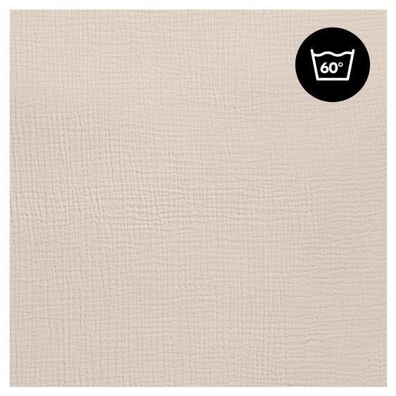 Hauck Spannbettlaken für Reisebetten & Matratzen mit 60 x 120 cm - Beige