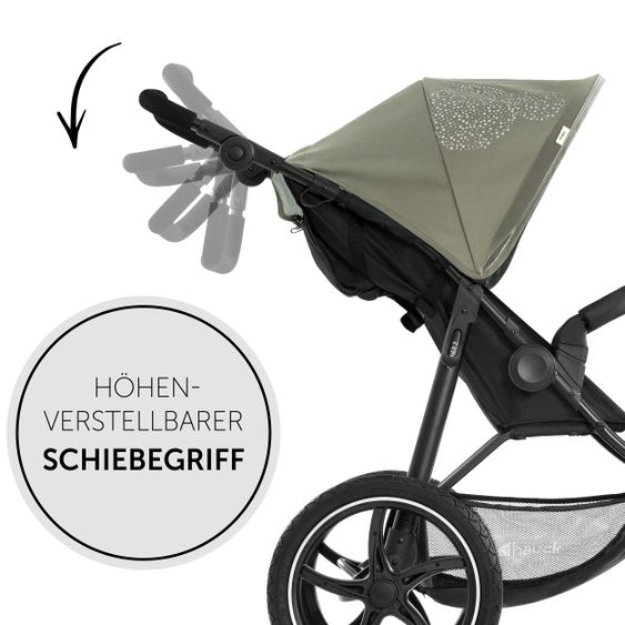 Hauck Buggy & Jogger Runner 2 (mit großen Luftreifen) - Disney - Mickey Mouse Olive