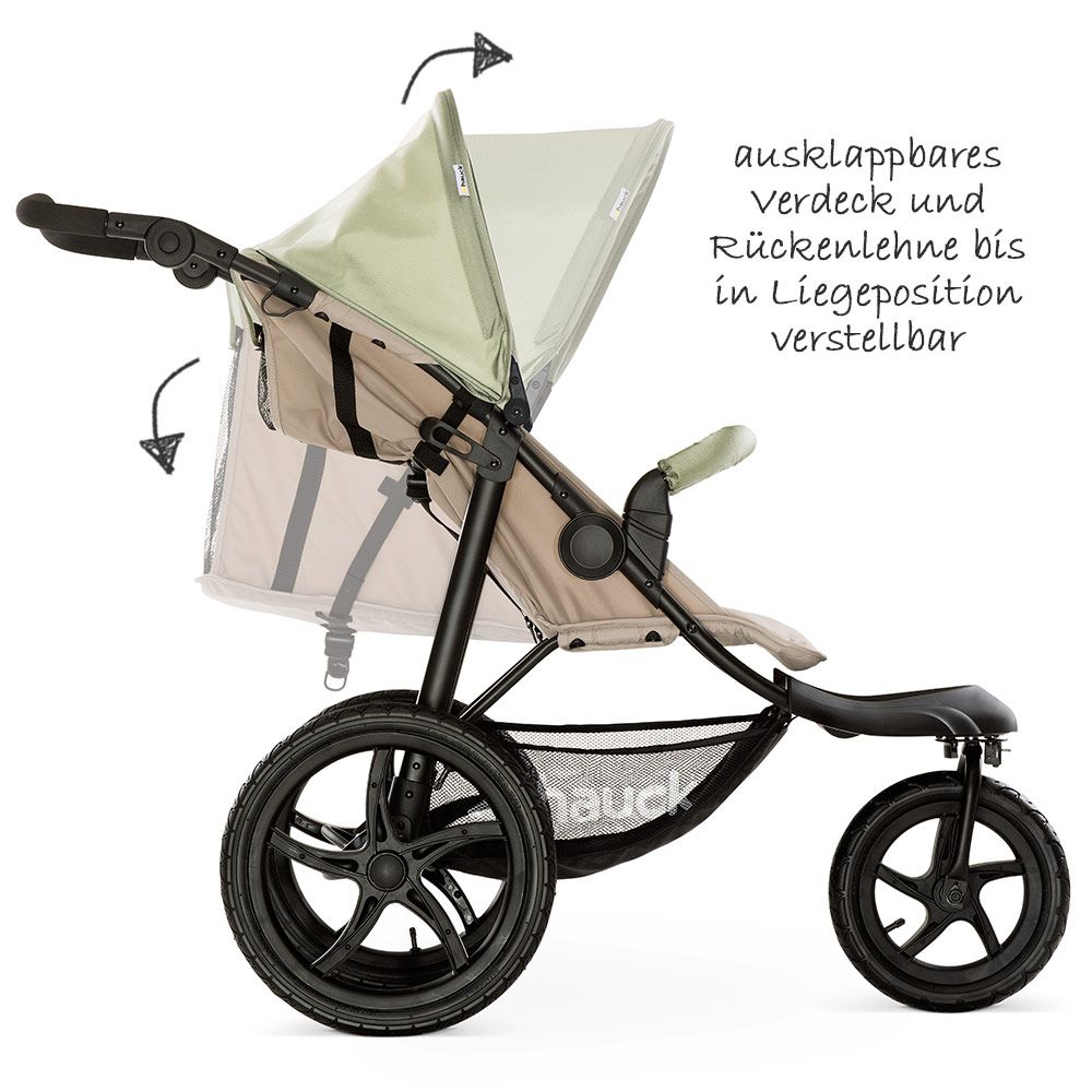 Hauck Sportwagen Runner mit Luftreifen - Oil