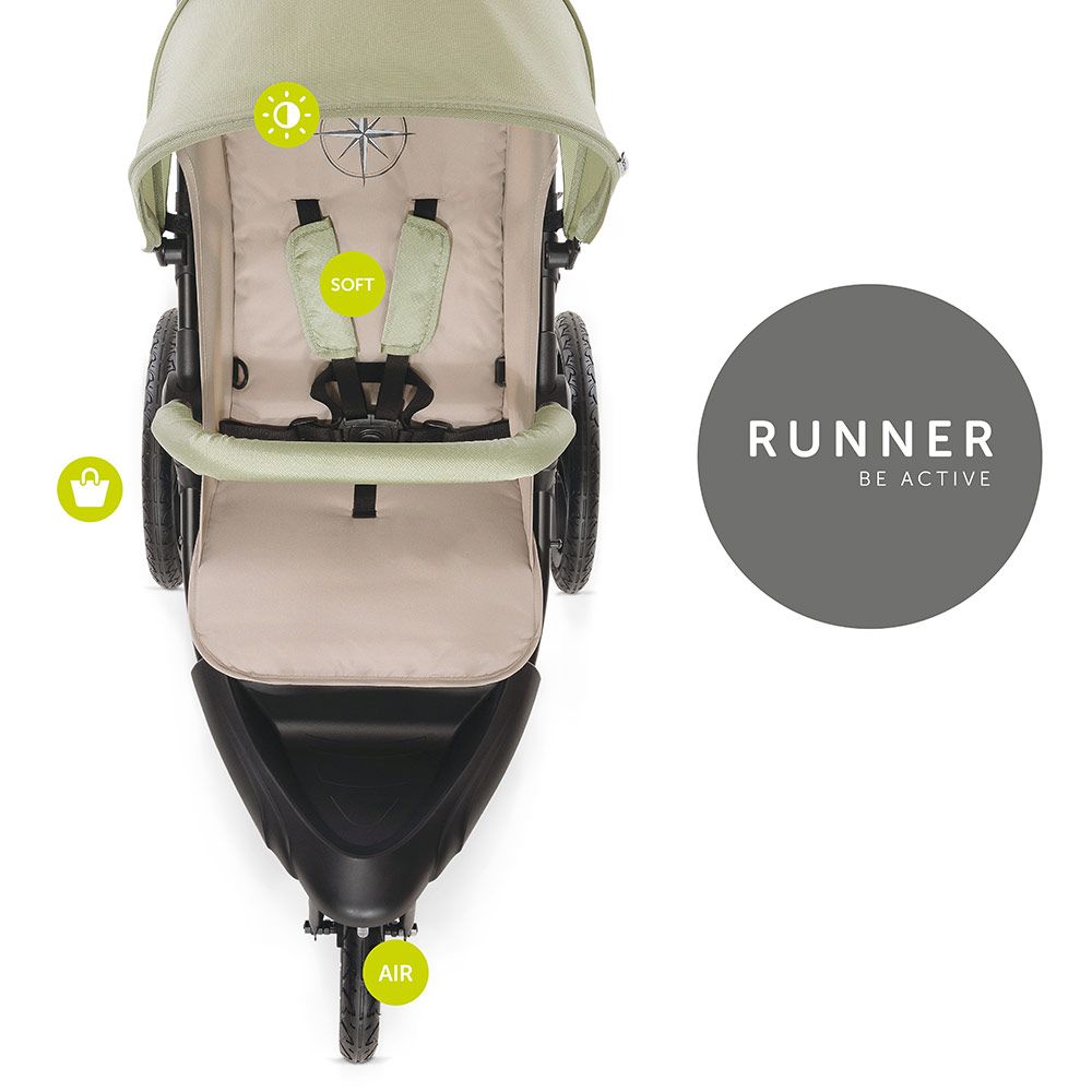 Hauck Sportwagen Runner mit Luftreifen - Oil