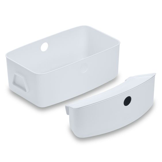 Hauck Storage boxes for Alpha high chair - set of 2 (large and small box) - White / Weiß