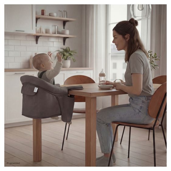 Hauck Tischsitz Fix N Sit - Dark Grey