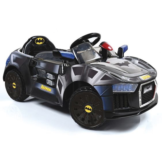 Hauck Toys for Kids Auto elettrica E-Batmobile - Nero Grigio