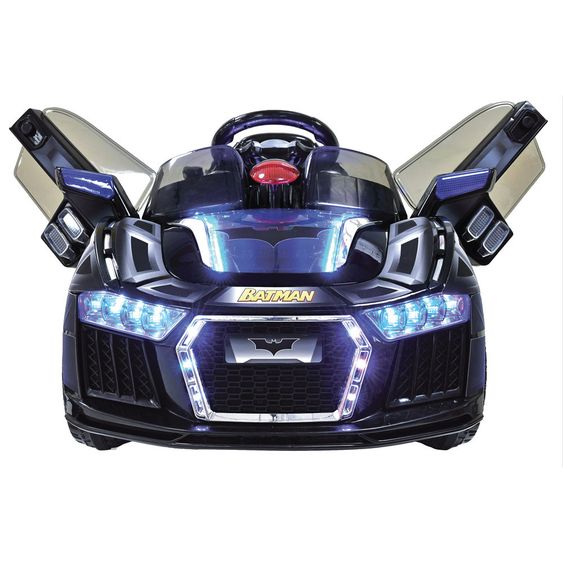 Hauck Toys for Kids Elektroauto E-Batmobil - Schwarz Grau