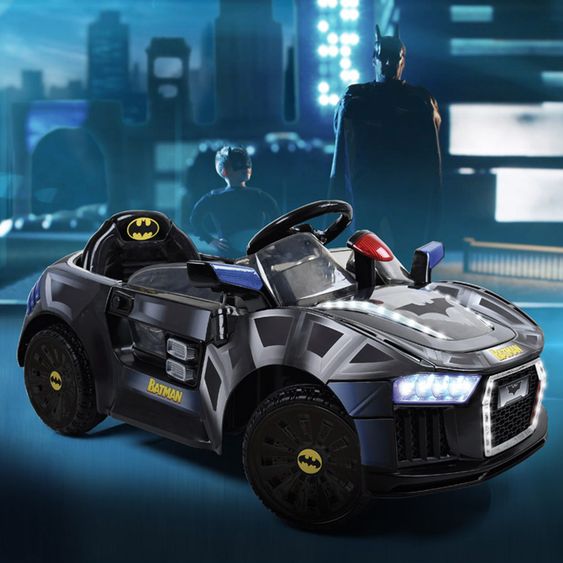 Hauck Toys for Kids Elektroauto E-Batmobil - Schwarz Grau