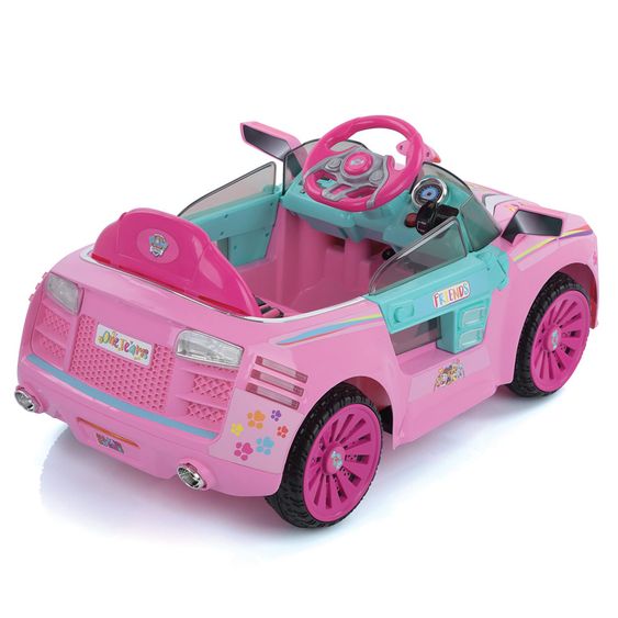 Hauck Toys for Kids Elektroauto & Kinderfahrzeug E-Cruiser - Paw Patrol - Rosa