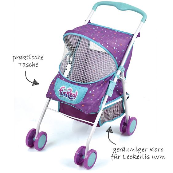 Hauck Toys for Kids FurReal Buggy Pet Traveller for cuddly toys - Purple