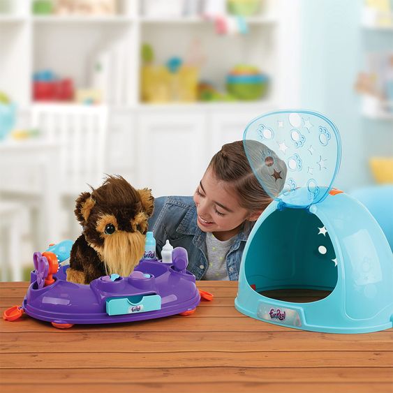 Hauck Toys for Kids FurReal-Schönheitssalon Grooming Box für Kuscheltiere - Lila Blau