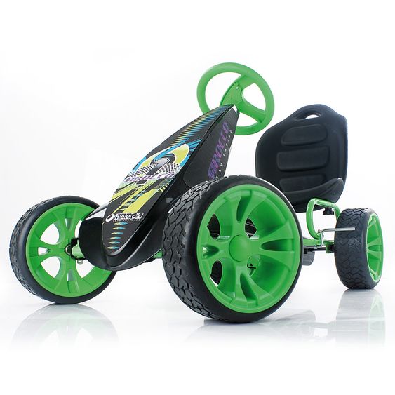Hauck Toys for Kids Gokart Sirocco - mit Freilauf, verstellbarem Schalensitz, kugelgelagerte Räder mit EVA Reifen - Green