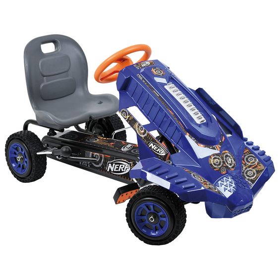 Hauck Toys for Kids Gokart & Tretauto Nerf Striker mit verstellbarem Schalensitz (4-8 Jahre)