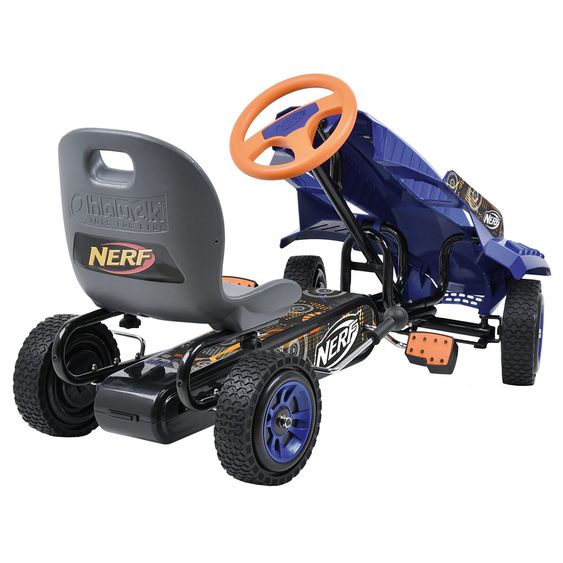 Hauck Toys for Kids Gokart & Tretauto Nerf Striker mit verstellbarem Schalensitz (4-8 Jahre)