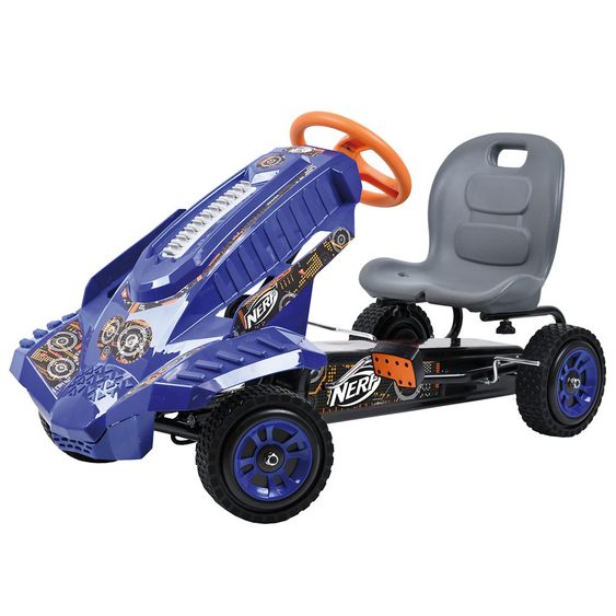 Hauck Toys for Kids Gokart & Tretauto Nerf Striker mit verstellbarem Schalensitz (4-8 Jahre)