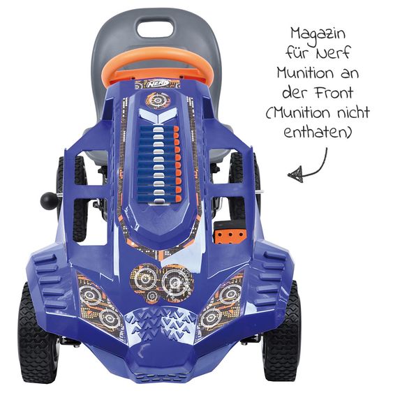 Hauck Toys for Kids Gokart & Tretauto Nerf Striker mit verstellbarem Schalensitz (4-8 Jahre)