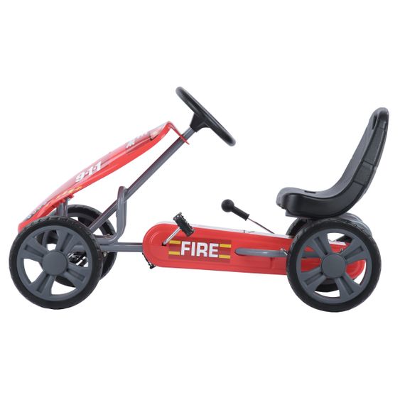 Hauck Toys for Kids Gokart & Tretauto Speedster Fireworkers mit verstellbarem Schalensitz (4-8 Jahre)