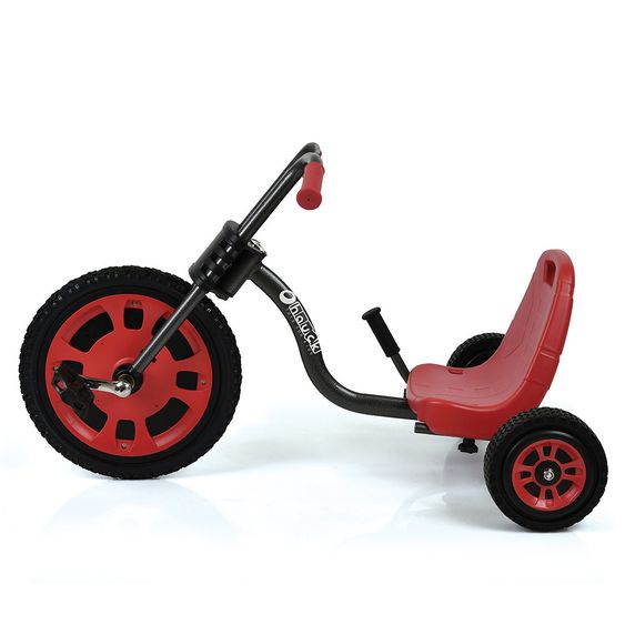Hauck Toys for Kids Gokart Typhoon - Dreirad Chopper / Trike - Black Red