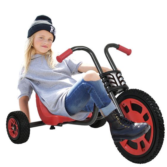 Hauck Toys for Kids Gokart Typhoon - Dreirad Chopper / Trike - Black Red