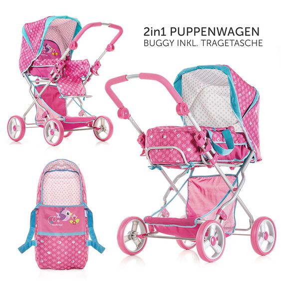 Hauck Toys for Kids Kombi- Puppenwagen Julia - Birdie