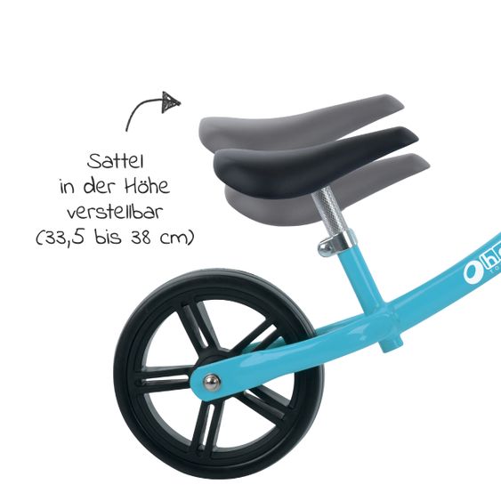 Hauck Toys for Kids Laufrad - Eco Rider mit 10 Zoll Rädern (ab 2 Jahren) - Blue