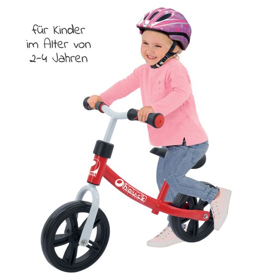 Hauck Toys for Kids Laufrad - Eco Rider mit 10 Zoll Rädern (ab 2 Jahren) - Red