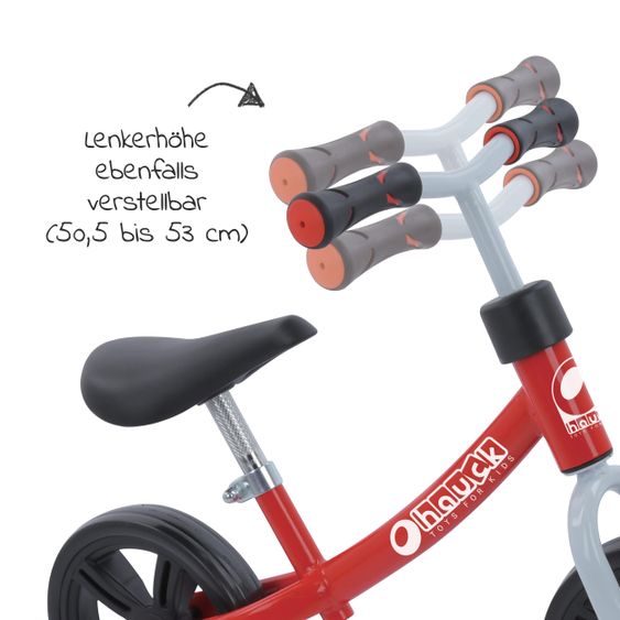 Hauck Toys for Kids Laufrad - Eco Rider mit 10 Zoll Rädern (ab 2 Jahren) - Red