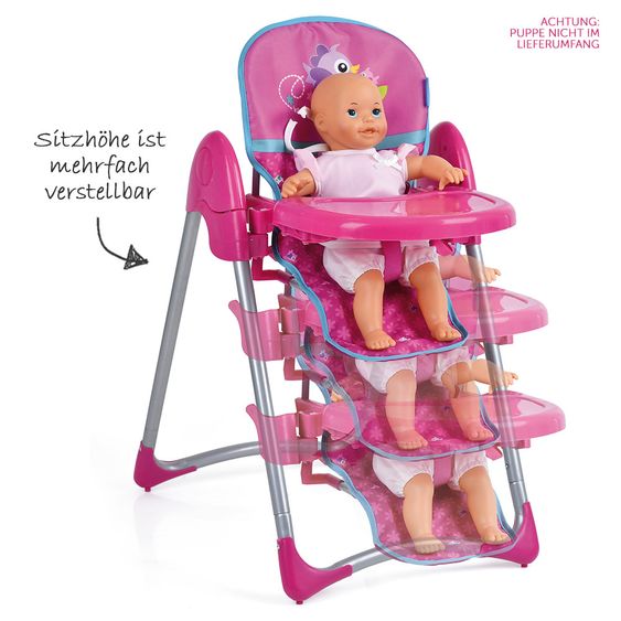 Hauck Toys for Kids Puppen Hochstuhl Up'n Down Deluxe - Birdie