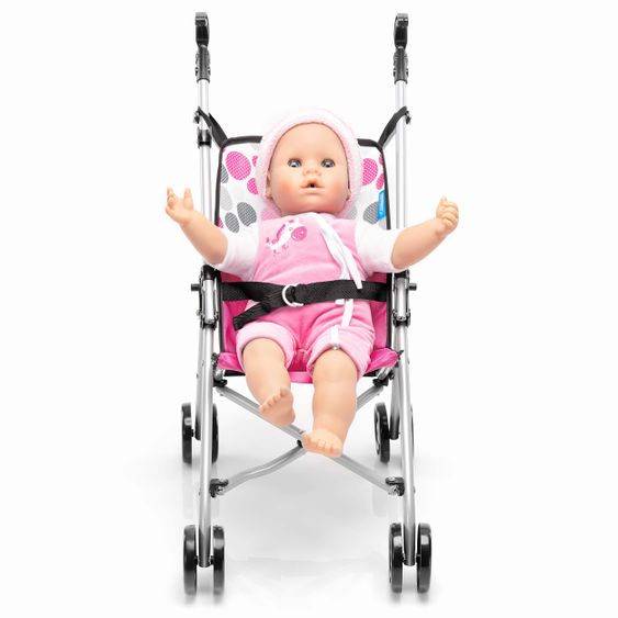 Hauck Toys for Kids Puppenbuggy Uno Mini - Pink Dot