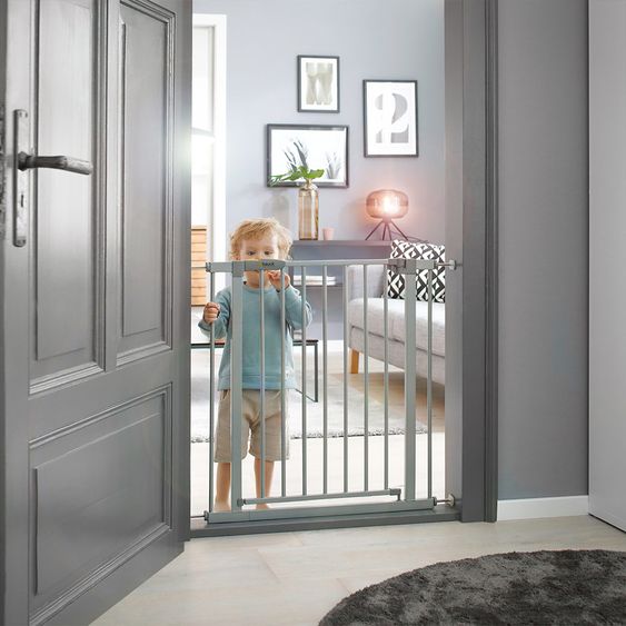 Hauck Stair guard Stop N Safe 2 (96 to 101 cm) incl. 21 cm extension - without drilling - Silver