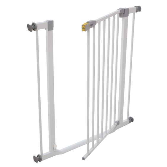 Hauck Door guard Clear Step Gate (75-80 cm) without drilling and low threshold - White