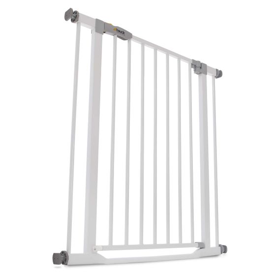 Hauck Door guard Clear Step Gate (75-80 cm) without drilling and low threshold - White