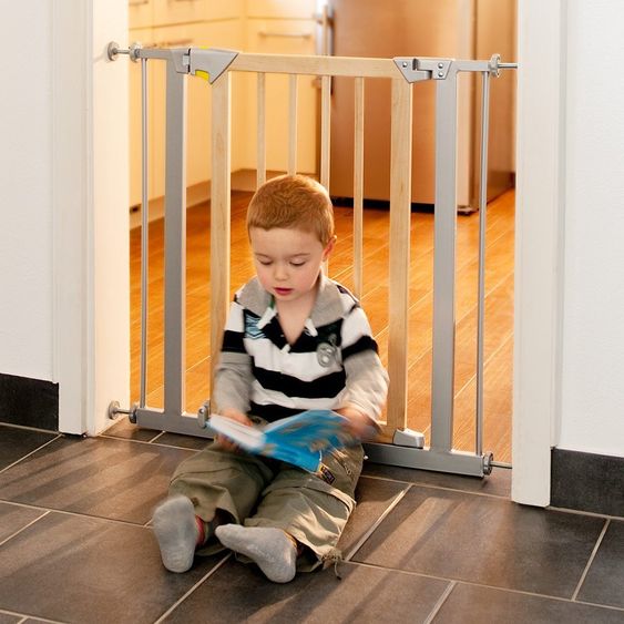 Hauck Türschutzgitter Deluxe Wood & Metal Safety Gate 75 - 81 cm