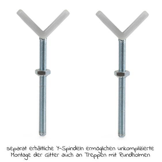 Hauck Door guard incl. extension Clear Step Autoclose 2 Set + 21 cm - Dark Grey