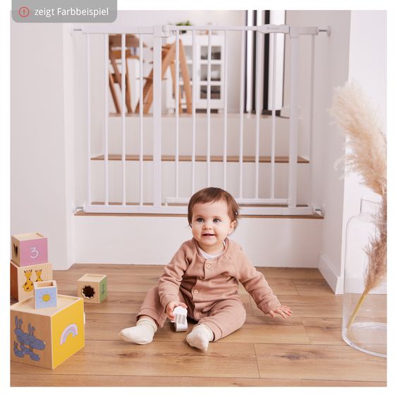 Hauck Cancello di sicurezza per porte / cancello per scale Open N Stop 2 + Fermaporta 3 pz - Nero