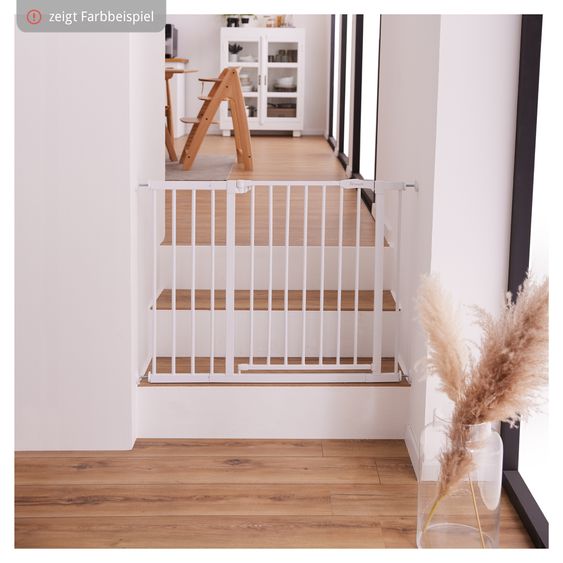 Hauck Cancello di sicurezza per porte / cancello per scale Open N Stop 2 + Fermaporta 3 pz - Nero