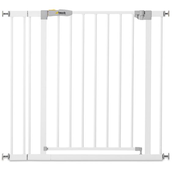 Hauck Türschutzgitter / Treppenschutzgitter Open N Stop KD (84 bis 89 cm) inkl. 9 cm Verlängerung - ohne Bohren - White